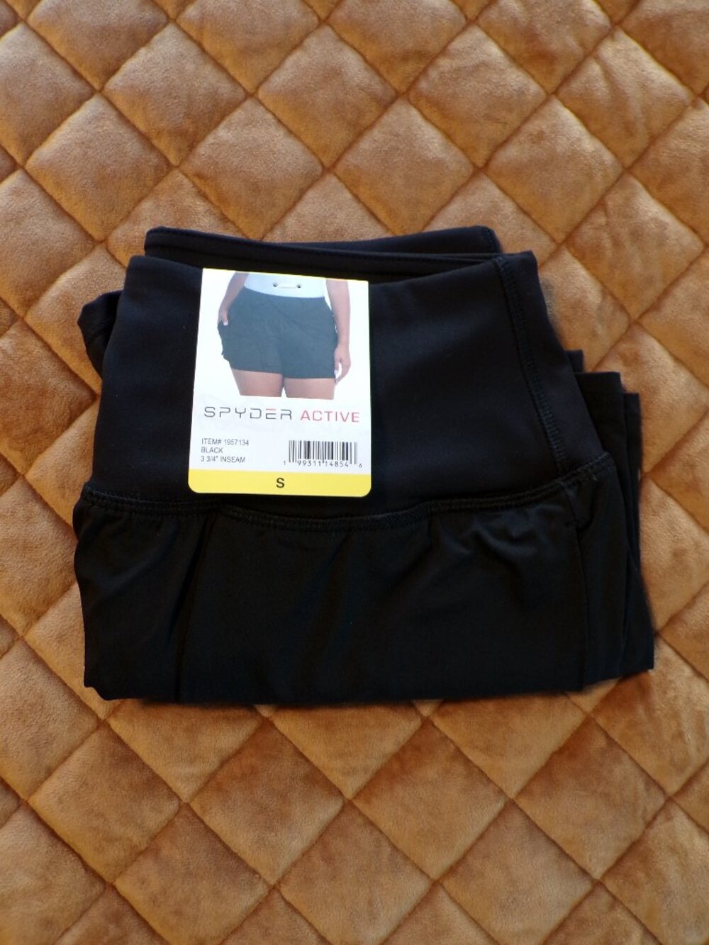 Spyder NWT Women's Black Running Short Choice of Size: Small, Large or XXL - Picture 5 of 10